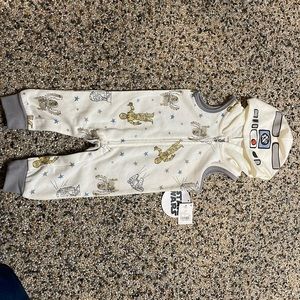 Star Wars happy threads 3-6 month baby onesie hoodie sleeveless new nwt